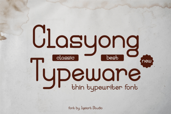 Clasyong Typeware: A Bold Sans Serif Font for Impactful Editorial Design
