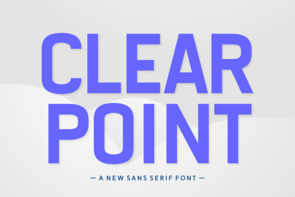 Clear Point Font: Bold Sans Serif for Modern Design Projects