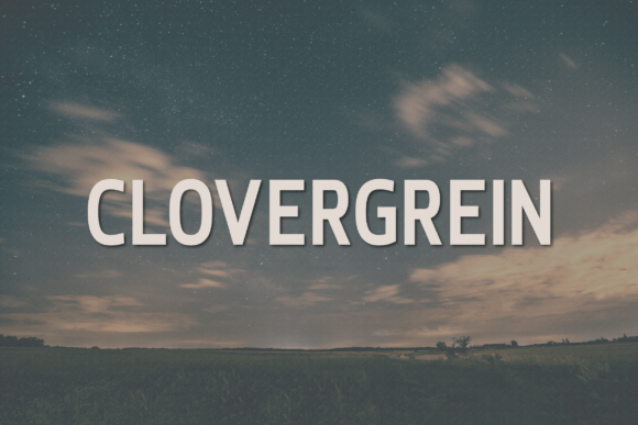 Clovergrein: A Modern Sans Serif Font for Elegant Digital Design