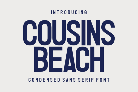 Cousins Beach: A Vintage-Inspired Sans Serif Font for Modern Marketing Design