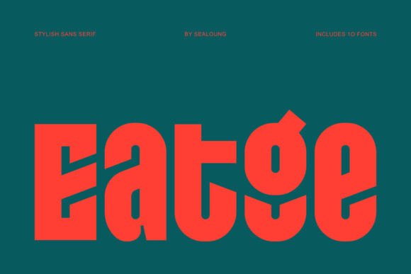 Eatge: A Stylish Sans Serif Font for Modern Editorial Design