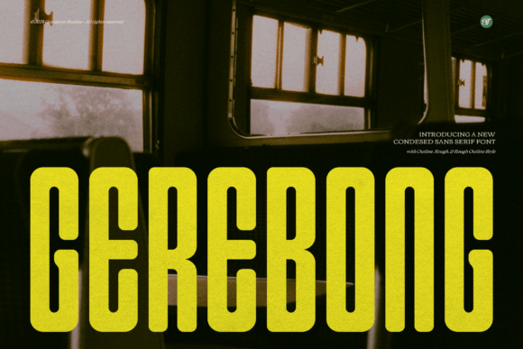 Gerebong: A Condensed Sans Serif Font for Editorial Design and Content Layouts