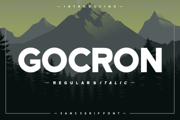 Gocron: A Bold Sans Serif Font for Modern Editorial Design