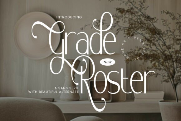 Grade Roster: A Sleek Sans Serif Font for Modern Editorial Design