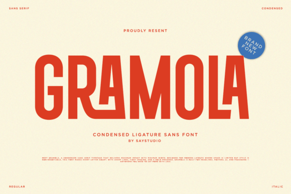 Gramola: A Modern Sans Serif Font That Elevates Handmade Product Design