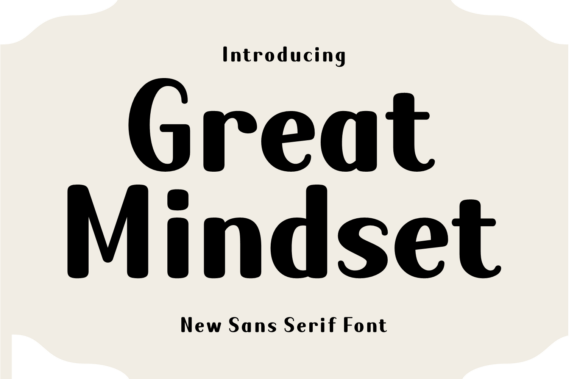 Great Mindset: A Bold Sans Serif Font That Elevates Small Business Branding