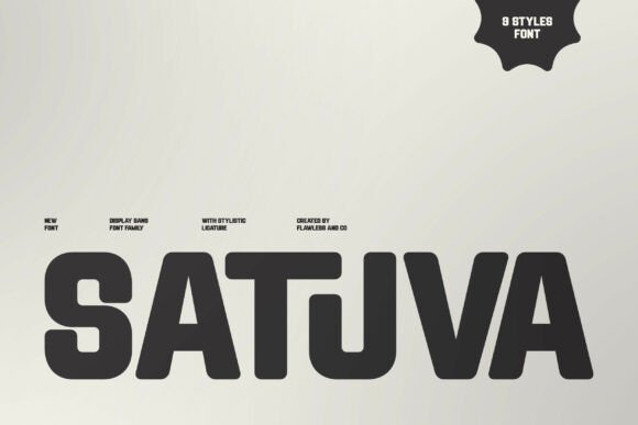 How Satuva Elevates Modern Editorial Design with Bold Sans Serif Style