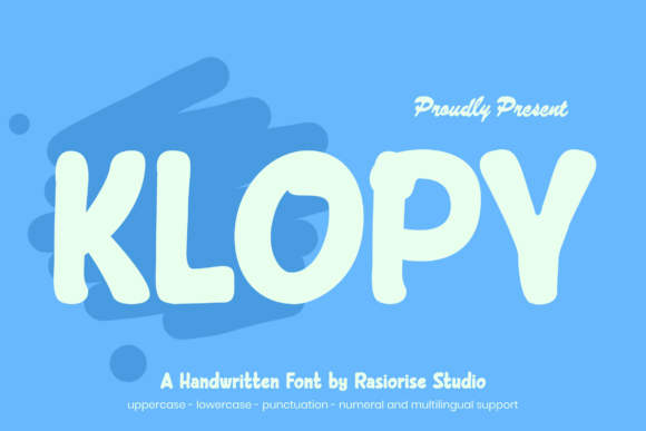 Klopy: A Handwritten Sans Serif Font for Modern Web Design