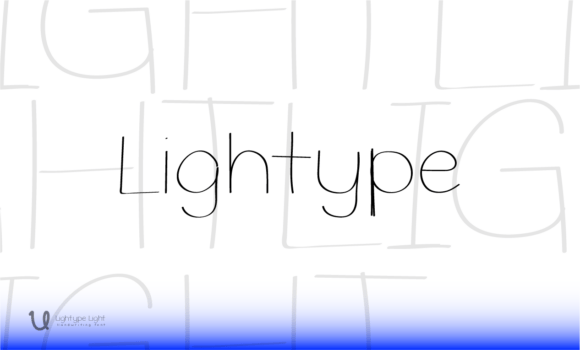 Lightype: A Handwritten Sans-Serif Font for Elegant Editorial Design