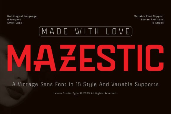 Mazestic: A Stylish Sans Serif Font for Modern Brand Campaigns