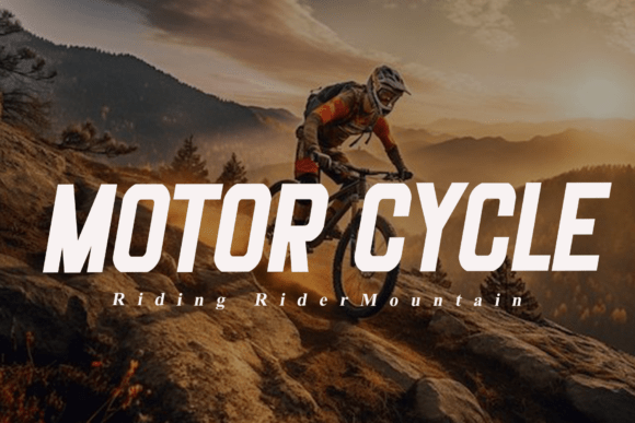 Motor Cycle: A Bold Sans Serif Font for Editorial Impact