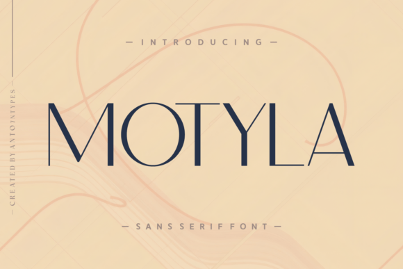 Motyla: A Modern Sans Serif Font for Elegant Brand Typography