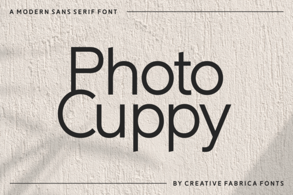 Photo Cuppy: A Modern Sans Serif Font for Handmade Branding and Product Design