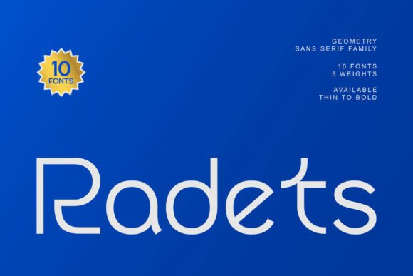 Radets: A Geometric Sans Serif Font for Modern Marketing Design