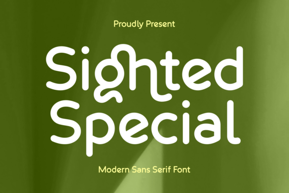 Sighted Special: A Modern Sans Serif Font for Playful Digital Campaigns