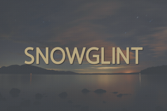 Snowglint: A Clean Sans Serif Font for Elegant Maker Branding