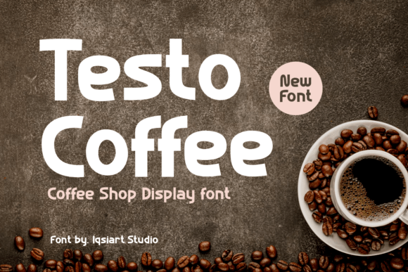 Testo Coffee: A Bold Sans Serif Font for Crafters and Makers
