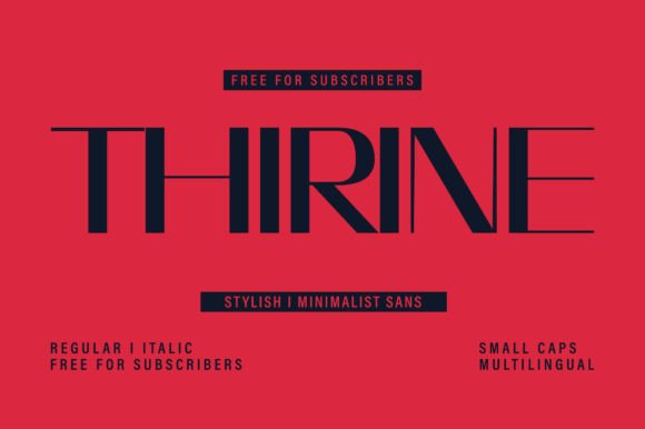 Thirine: A Sleek Sans Serif Font for Modern Branding and Digital Campaigns